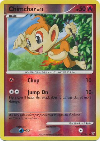 Chimchar - 97/147 - Common Reverse Holo