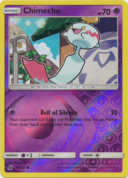 Chimecho - 43/111 - Common Reverse Holo
