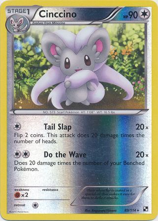 Cinccino - 89/114 - Rare Reverse Holo