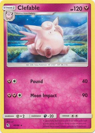 Clefable - 40/68 - Rare