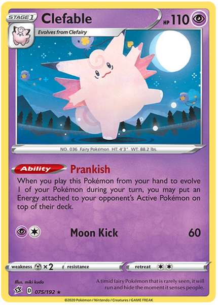 Clefable - 75/192 - Holo Rare