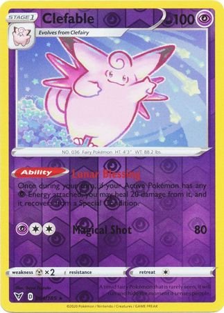 Clefable - 64/185 - Rare Reverse Holo