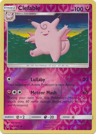 Clefable - 89/145 - Uncommon Reverse Holo