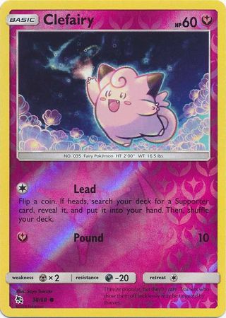 Clefairy - 38/68 - Common Reverse Holo