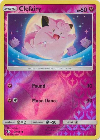 Clefairy - 39/68 - Common Reverse Holo