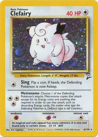 Clefairy - 6/130 - Holo Rare