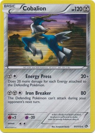 Cobalion - 91/113 - Holo Rare