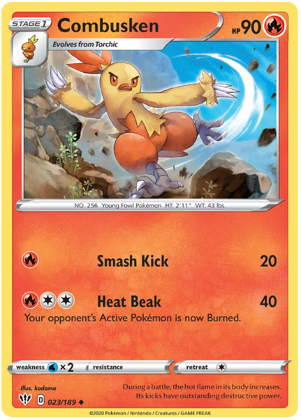 Combusken - 23/189 - Uncommon