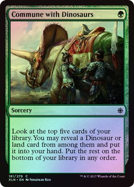 Commune with Dinosaurs - 181/279 - Common FOIL