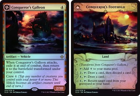 Conqueror's Galleon / Conqueror's Foothold 234/279 - Rare FOIL