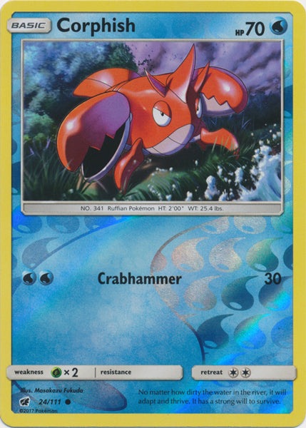 Corphish - 24/111 - Common Reverse Holo
