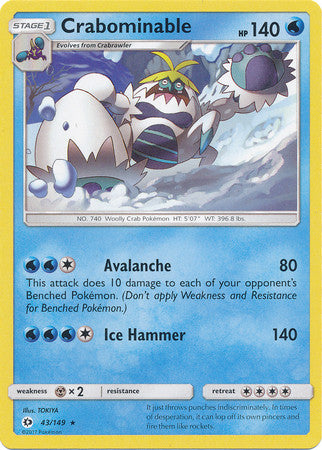 Crabominable - 43/149 - Rare