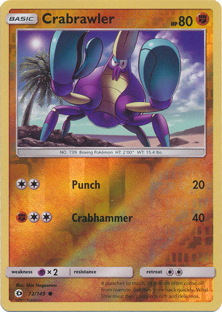Crabrawler - 72/149 - Common Reverse Holo