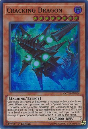 Cracking Dragon - COTD-EN014 - Super Rare 1st Edition