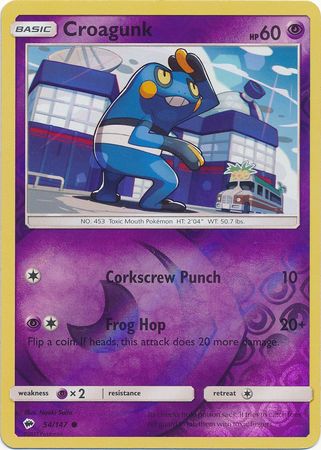 Croagunk - 54/147 - Common Reverse Holo