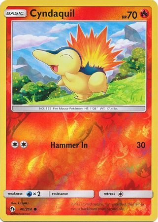 Cyndaquil - 40/214 - Common Reverse Holo