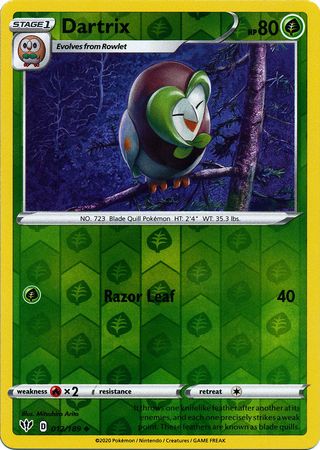 Dartrix - 12/189 - Uncommon Reverse Holo