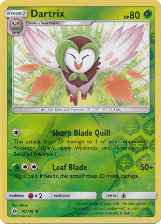 Dartrix - 10/149 - Uncommon Reverse Holo