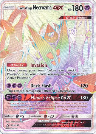 Dawn Wings Necrozma GX Hyper Rare - 161/156 - Hyper Rare