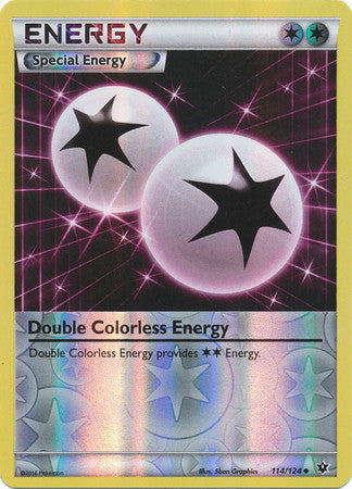 114/124 - Double Colorless Energy - Uncommon Reverse Holo