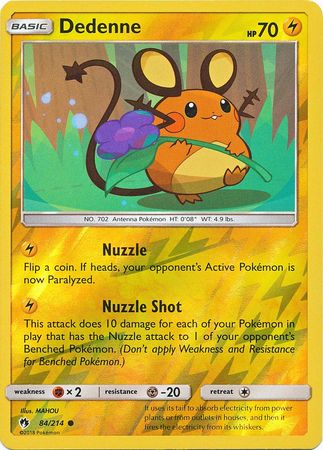 Dedenne - 84/214 - Common Reverse Holo