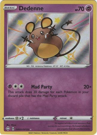 Dedenne - SV51/SV122 - Shiny Rare