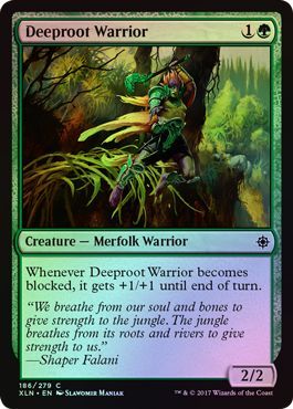 Deeproot Warrior - 186/279 - Common FOIL