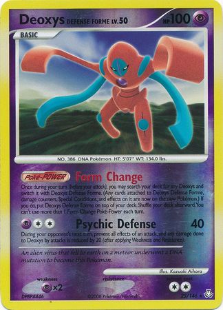 Deoxys Defense Forme - 25/146 - Rare Reverse Holo