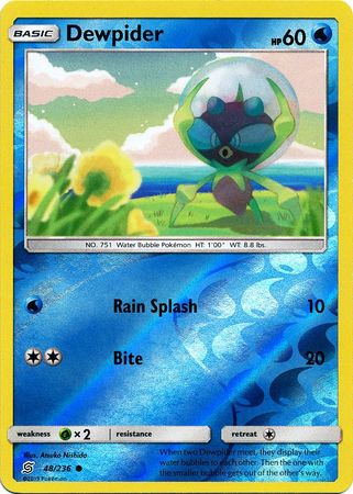 Dewpider - 48/236 - Common Reverse Holo