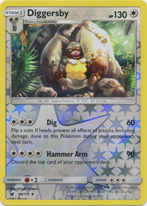 Diggersby - 88/111 - Uncommon Reverse Holo