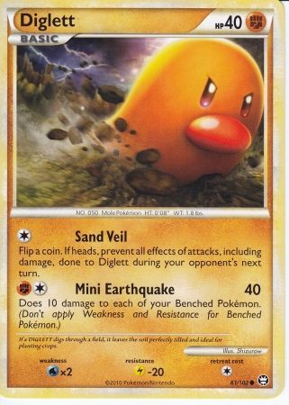 Diglett - 61/102 - Common