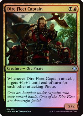 Dire Fleet Captain - 221/279 - Uncommon FOIL