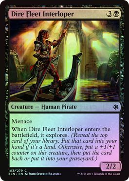 Dire Fleet Interloper - 103/279 - Common FOIL