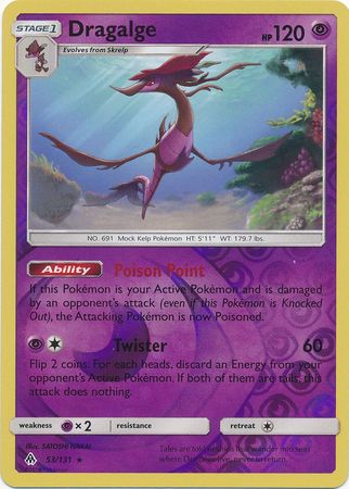 Dragalge - 53/131 - Rare Reverse Holo
