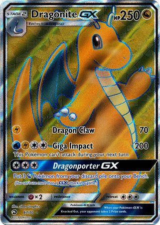 Dragonite GX Full Art - 67/70 - Ultra Rare