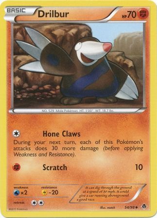 Drilbur - 54/98 - Uncommon