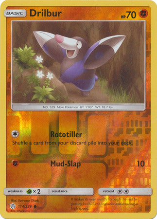 Drilbur - 114/236 - Common Reverse Holo