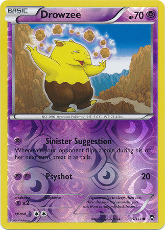 Drowzee - 35/111 - Common Reverse Holo - Played