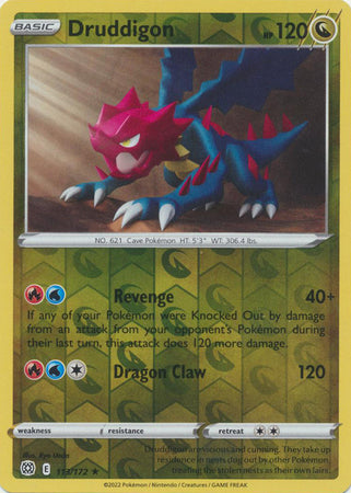 Druddigon - 113/172 - Rare Reverse Holo