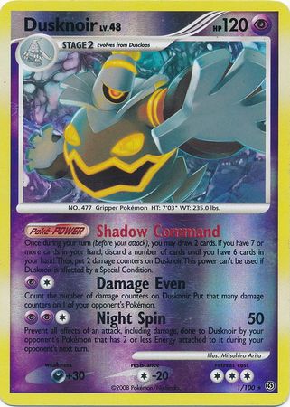 Dusknoir - 1/100 - Holo Rare Reverse Holo