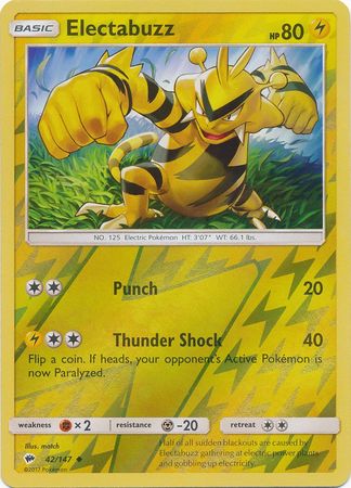 Electabuzz - 42/147 - Uncommon Reverse Holo