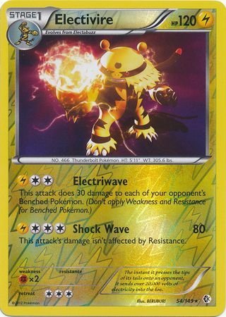 Electivire - 54/149 - Holo Rare Reverse Holo