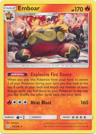 Emboar - 33/236 - Rare
