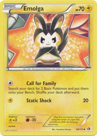 Emolga - 49/113 - Uncommon