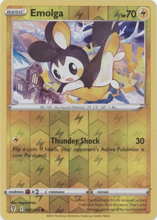 Emolga - 57/203 - Common Reverse Holo