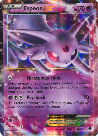 Espeon Ex - 52/122 - Ultra Rare