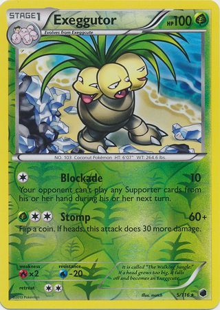Exeggutor - 5/116 - Rare Reverse Holo