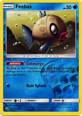 Feebas - 28/70 - Common Reverse Holo