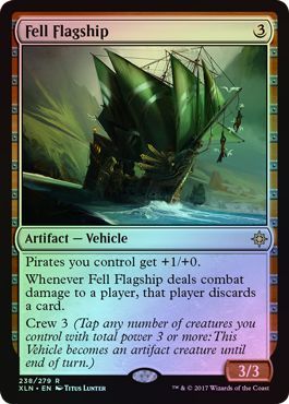 Fell Flagship - 238/279 - Rare FOIL