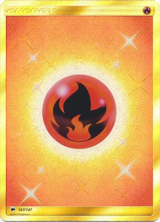 Fire Energy Secret Rare - 167/147 - Hyper Rare